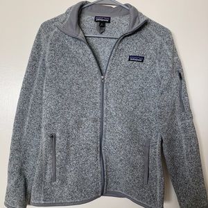 Grey Patagonia Fleece Zip-up